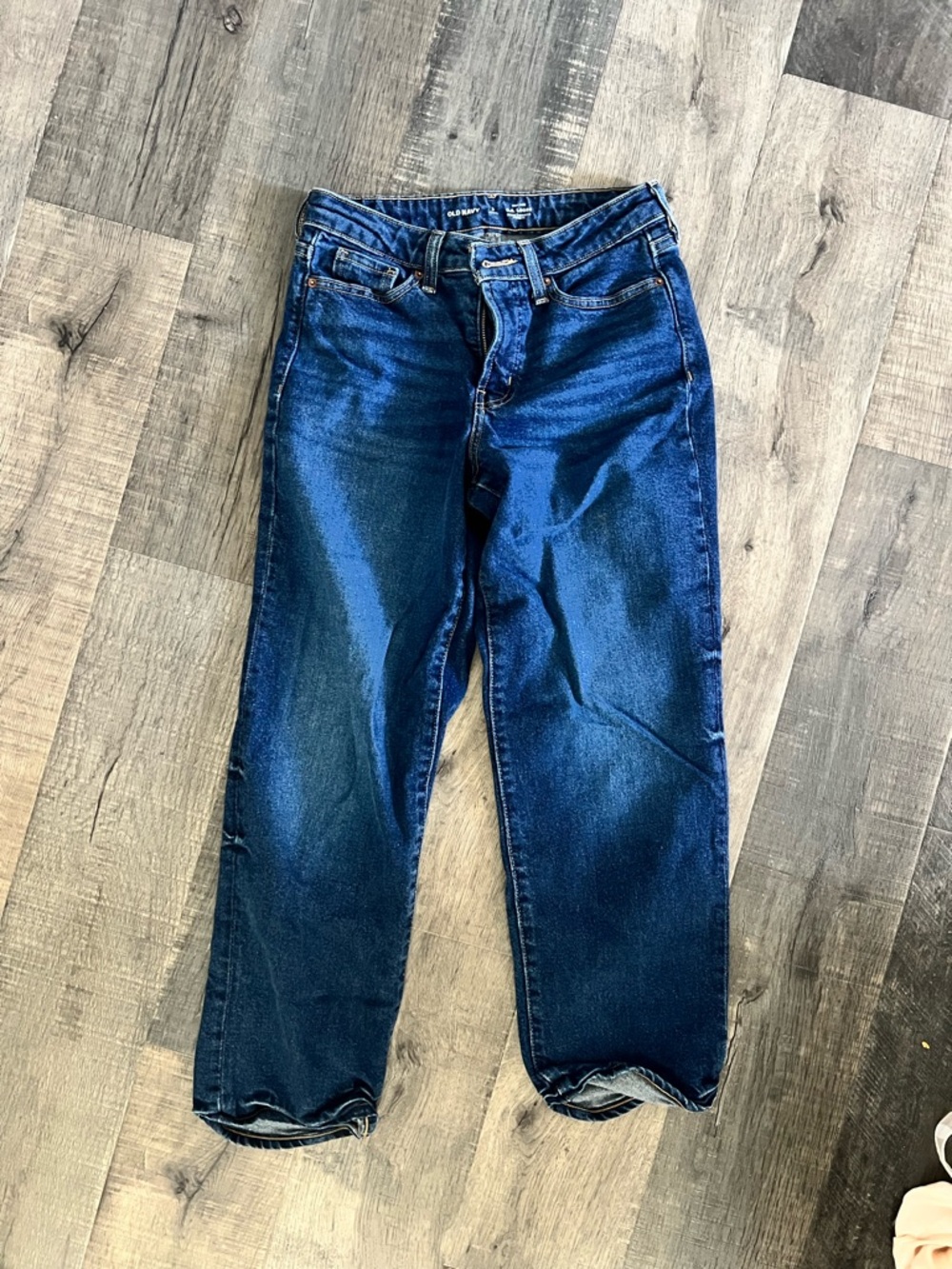 Old Navy High Rise OG Loose Dark Blue Relaxed Fit Jeans